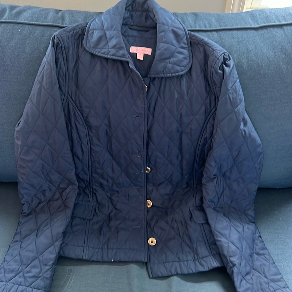 Lilly Pulitzer quilted button down jacket